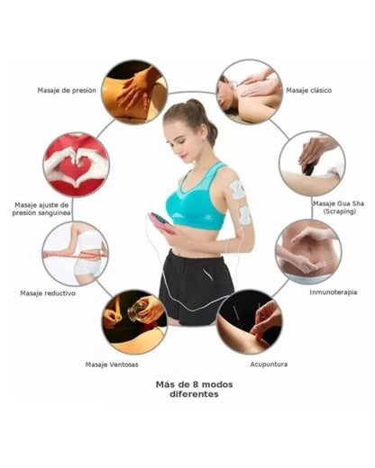 Electro Estimulador para Aliviar el Dolor - Masajeador Muscular